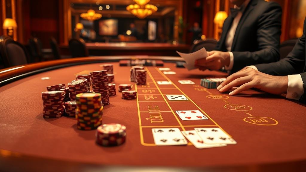 หน้าจอเกมบาคาร่า LuckyStreak พร้อมสถิติ