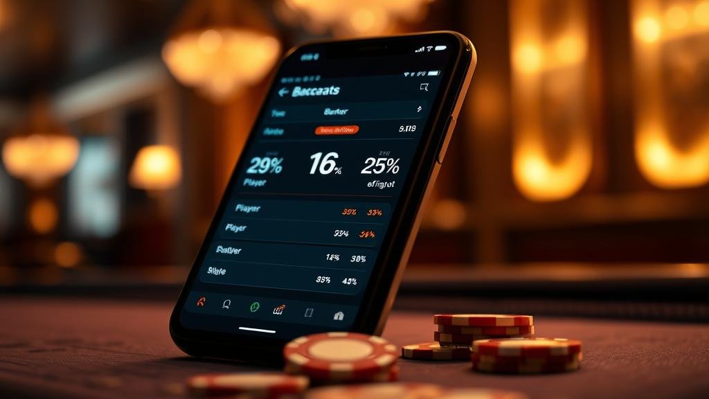 เปรียบเทียบหน้าจอการเลือกห้องบาคาร่า