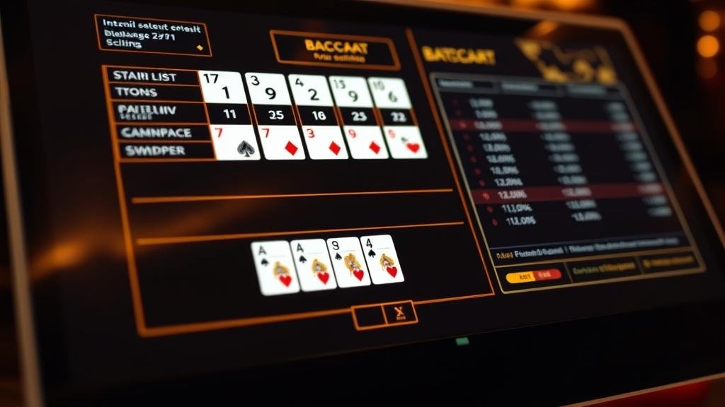 ภาพแสดงรูปแบบเค้าไพ่บาคาร่า