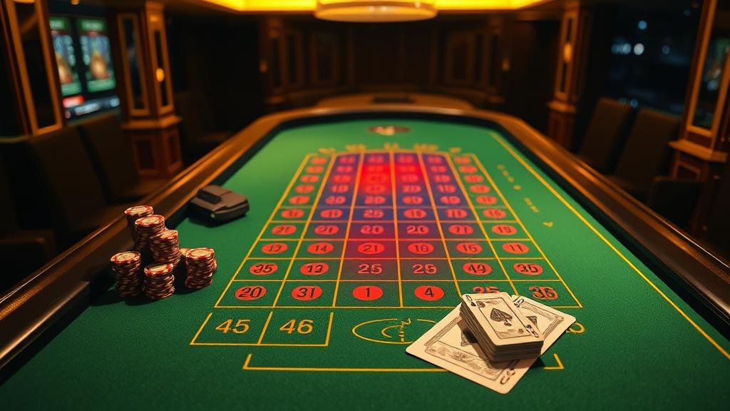 นักพนันกำลังวิเคราะห์เค้าไพ่บาคาร่า