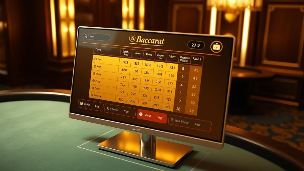 ตารางแสดงอัตราจ่ายบาคาร่า