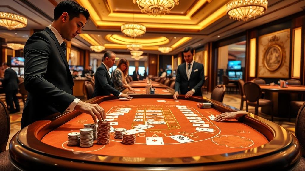 ดีลเลอร์สาวสวยในห้องบาคาร่าสด VIP