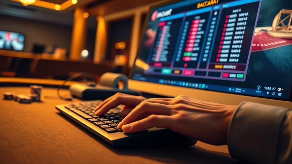 หน้าจอสมัครบาคาร่าบนคอมพิวเตอร์