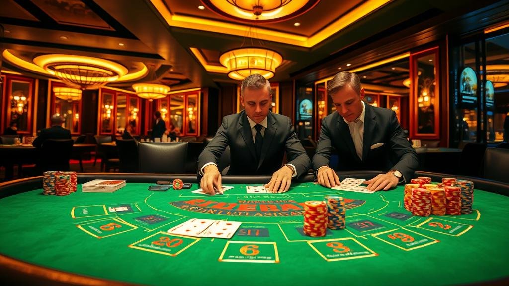 ตัวอย่างเค้าไพ่มังกรและสองตัดในบาคาร่า