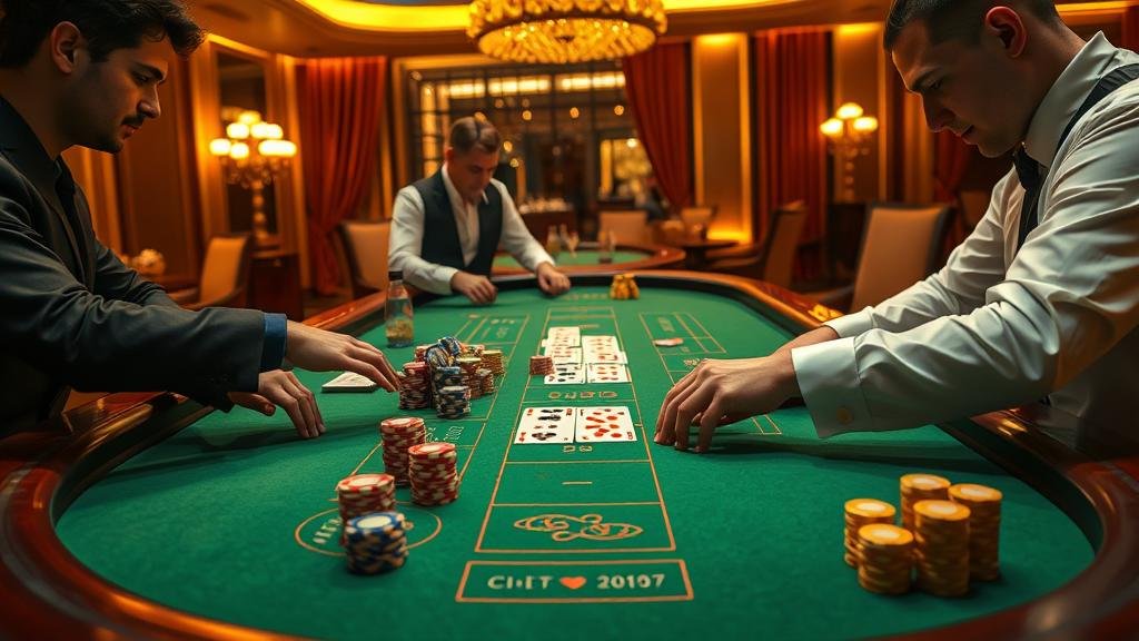 ตารางแสดงอัตราจ่ายบาคาร่า (เสมอ, ผู้เล่น, เจ้ามือ, ไพ่คู่)