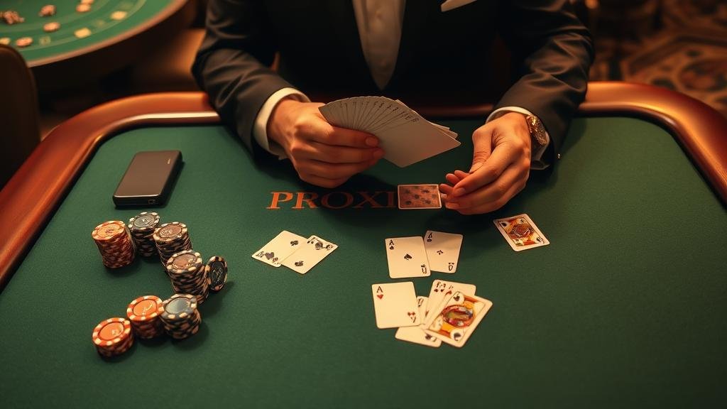 มือผู้เล่นกำลังลุ้นไพ่บาคาร่า