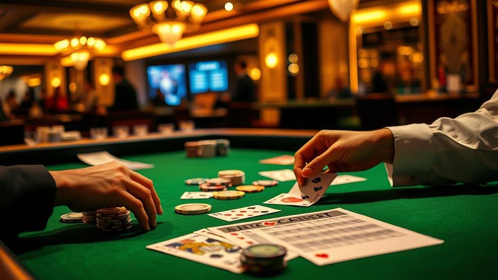 โต๊ะบาคาร่า วัววัว พร้อมชิปและไพ่