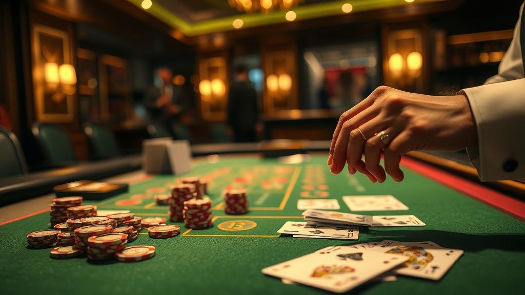 ตัวอย่างเค้าไพ่บาคาร่า สองตัด และ สองติด