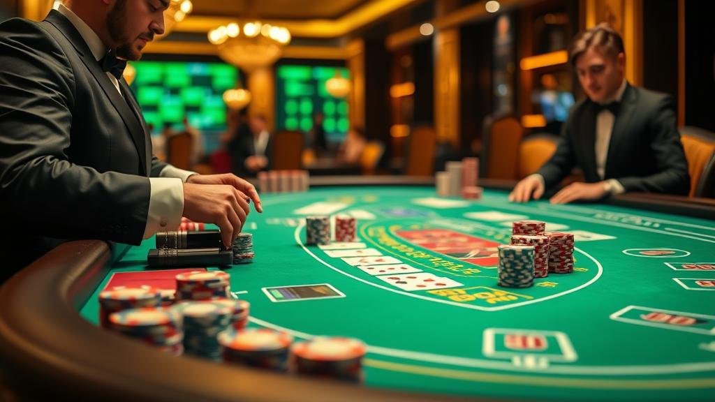 หน้าจอเกมบาคาร่า Playtech พร้อมสถิติ