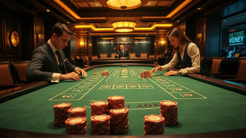 ตัวอย่างเค้าไพ่ปิงปองและสองตัดในบาคาร่า