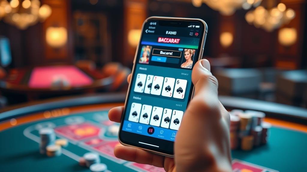 อินเทอร์เฟซเกมบาคาร่า PP บนมือถือ