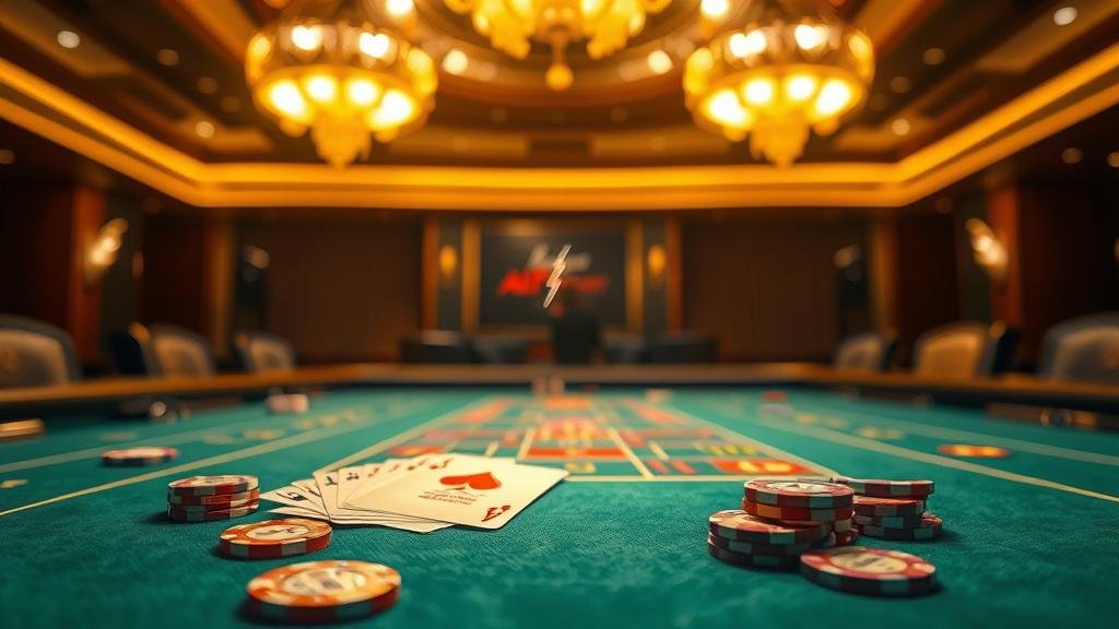 นักพนันกำลังวิเคราะห์เค้าไพ่บาคาร่า