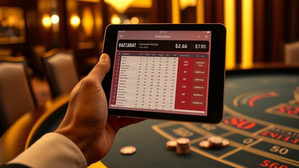 แอปพลิเคชันวิเคราะห์บาคาร่าบน iPad