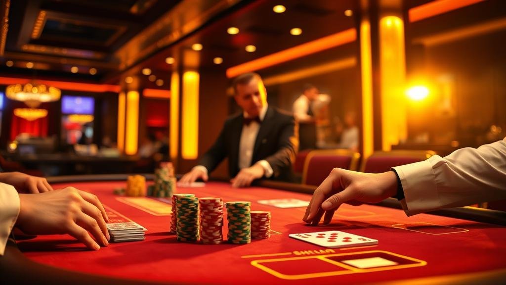 การเล่นบาคาร่าสดบนแท็บเล็ตพร้อมสถิติ