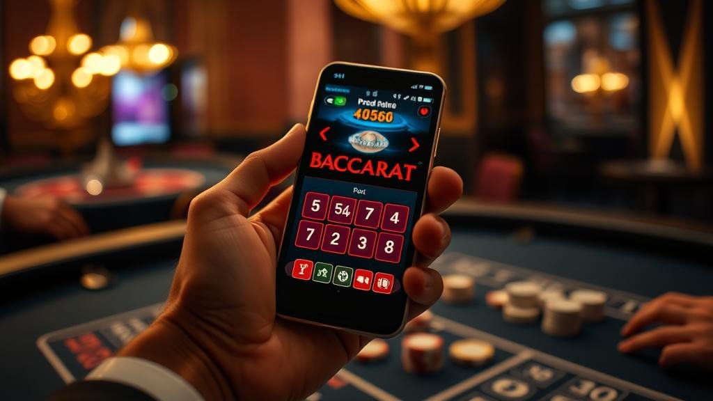 การวางเดิมพันบาคาร่าบนแท็บเล็ต
