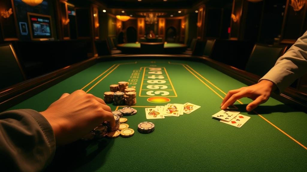 หน้าจอเกมบาคาร่าพร้อมสถิติ