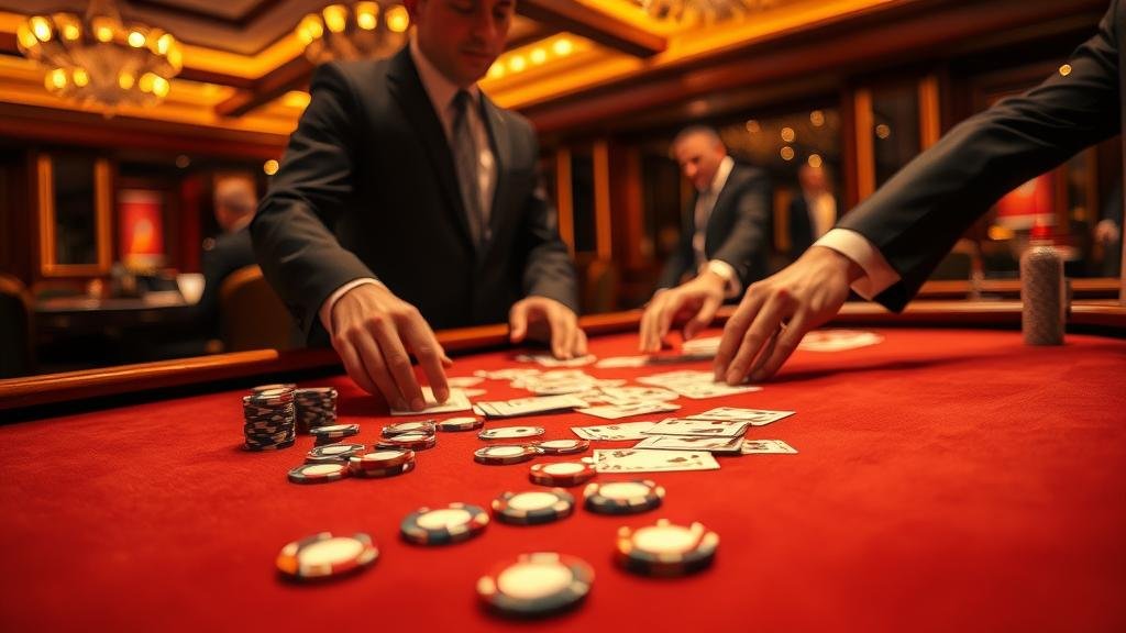 ตัวอย่างเค้าไพ่มังกรยาวในบาคาร่า