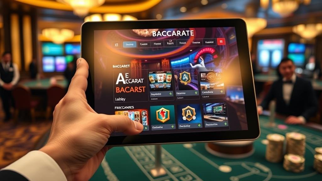 วิเคราะห์เค้าไพ่บาคาร่าบนแท็บเล็ต