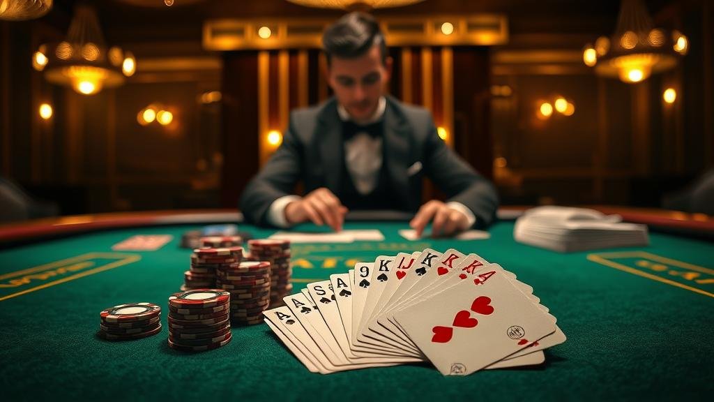 ตัวอย่างเค้าไพ่มังกรยาวและปิงปองในบาคาร่า