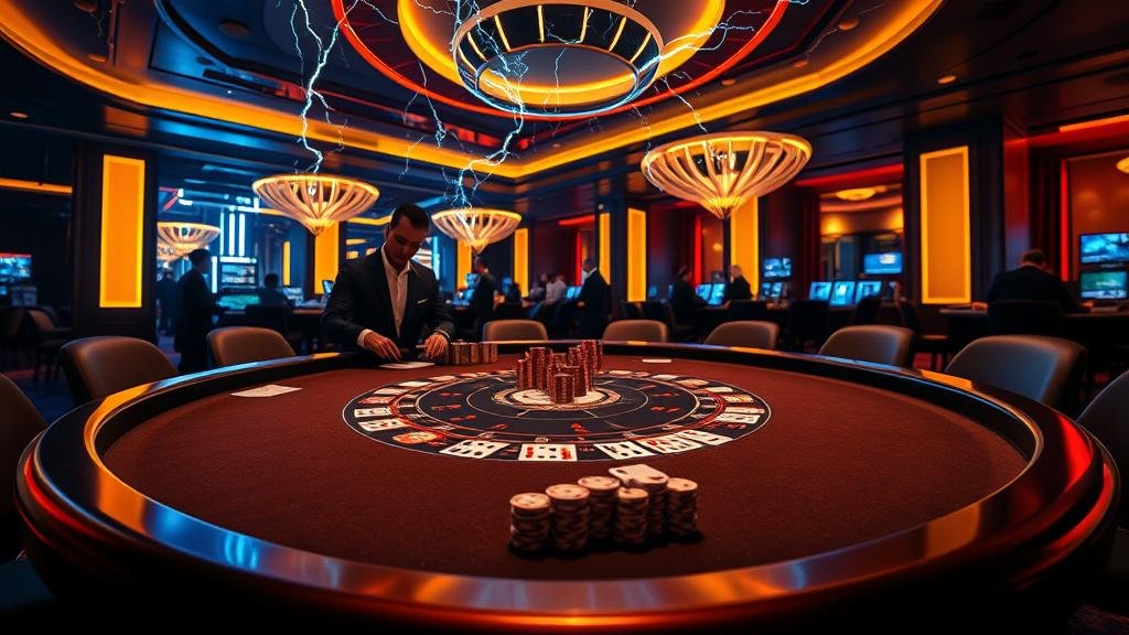 เปรียบเทียบหน้าจอเกมบาคาร่า AE สายฟ้า กับค่ายอื่น