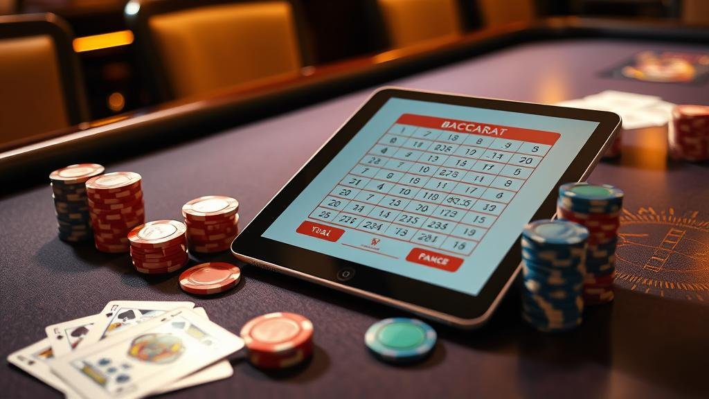 ภาพประกอบการเล่นบาคาร่าออนไลน์บนแท็บเล็ตเพื่อความบันเทิงและโอกาสทำเงิน
