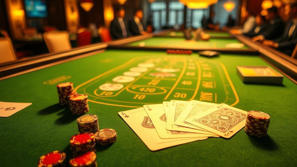 หน้าจอเล่นบาคาร่าสดบนคอมพิวเตอร์