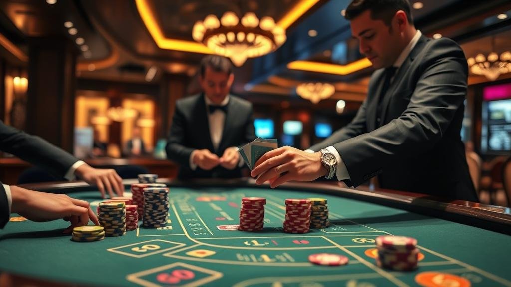 ภาพแสดงการวางแผนกลยุทธ์ในการเล่นบาคาร่า