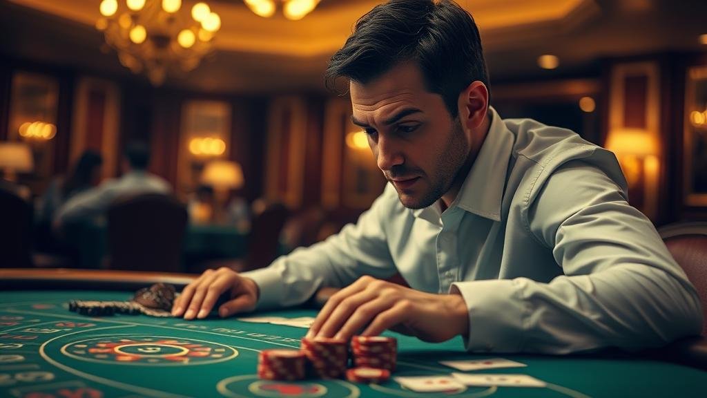 หน้าจอเกมบาคาร่าสด พร้อมตัวเลือกการเดิมพัน