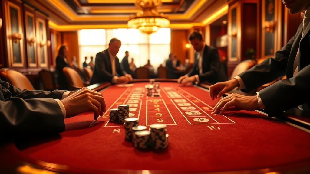 ภาพแสดงการตัดสินใจในเกมบาคาร่า