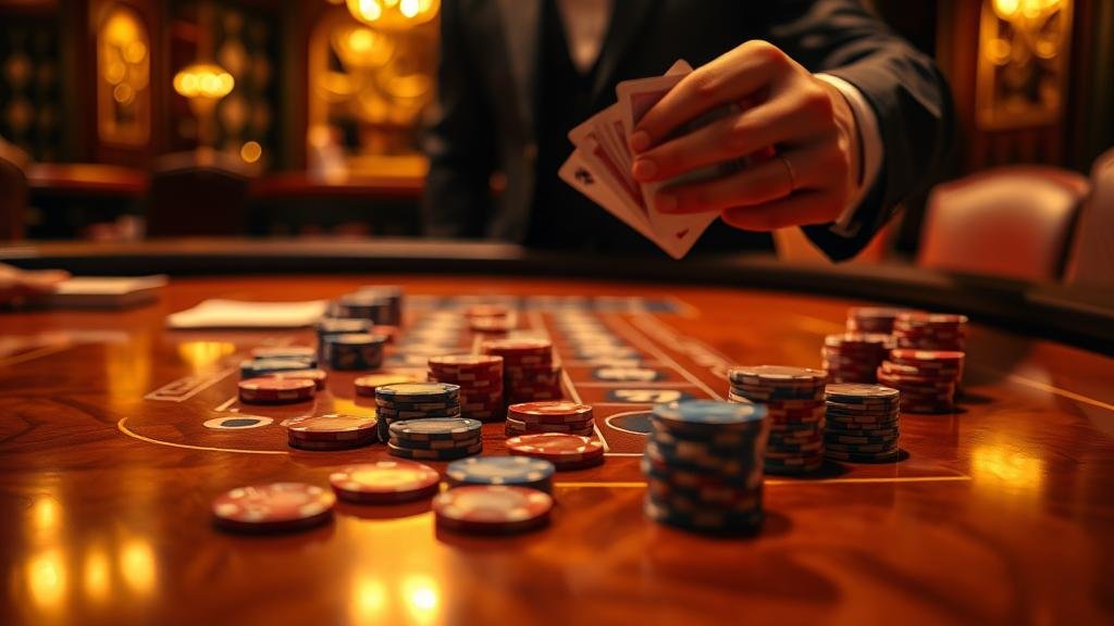 ภาพแสดงกลยุทธ์บันไดเงินในการเล่นบาคาร่า