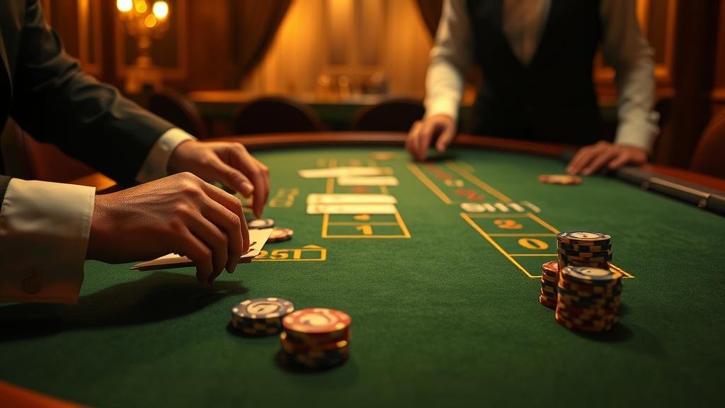 หน้าจอเกมบาคาร่าบนแท็บเล็ต