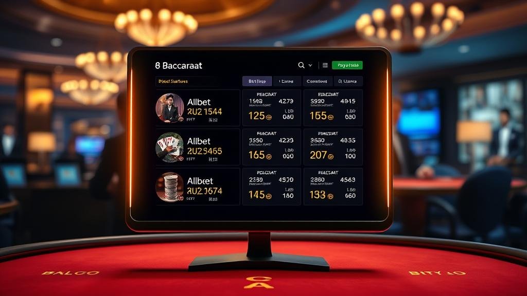 บาคาร่า Allbet: คู่มือเลือกห้องพร้อมวิเคราะห์ไพ่พรุ่งนี้ ฉบับเซียน งบต่ำ