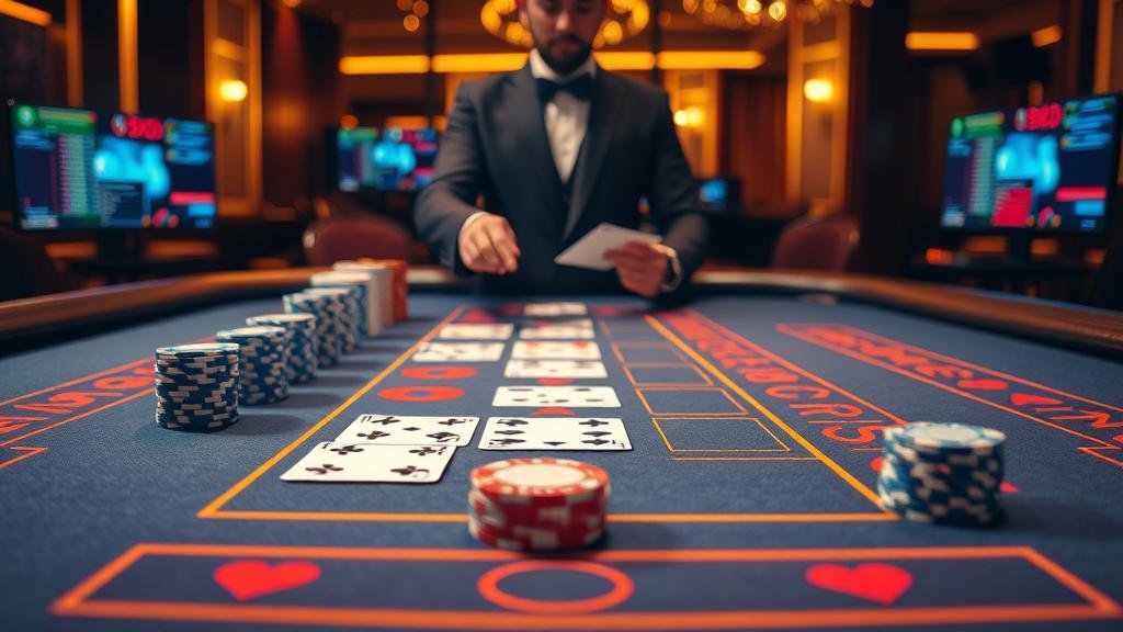 หน้าจอโทรศัพท์มือถือแสดงเกมบาคาร่า AE