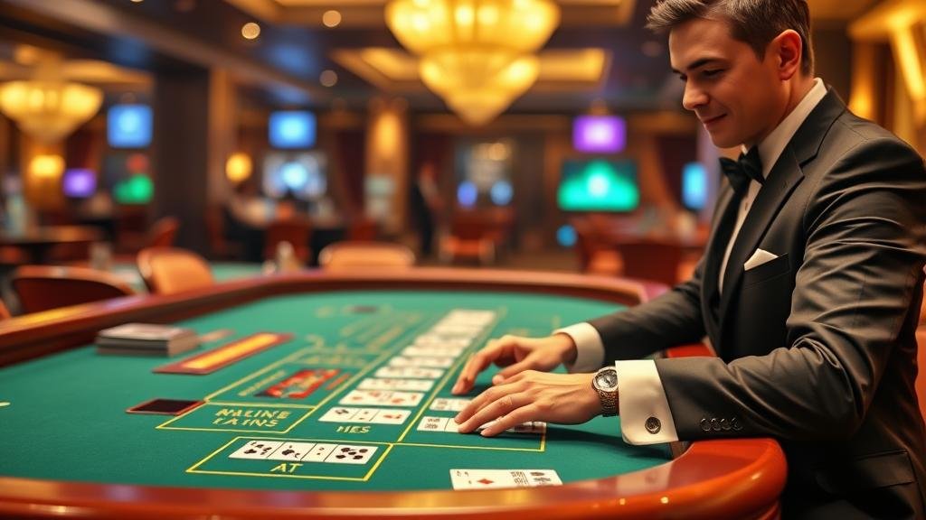 หน้าจอเกมบาคาร่า LuckyStreak ที่ใช้งานง่าย