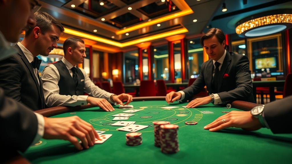 ภาพแสดงการอ่านเค้าไพ่บาคาร่า