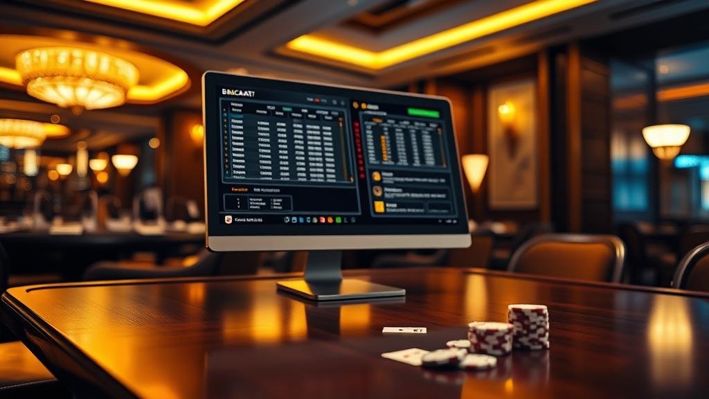 การบันทึกสถิติบาคาร่าบนแท็บเล็ต