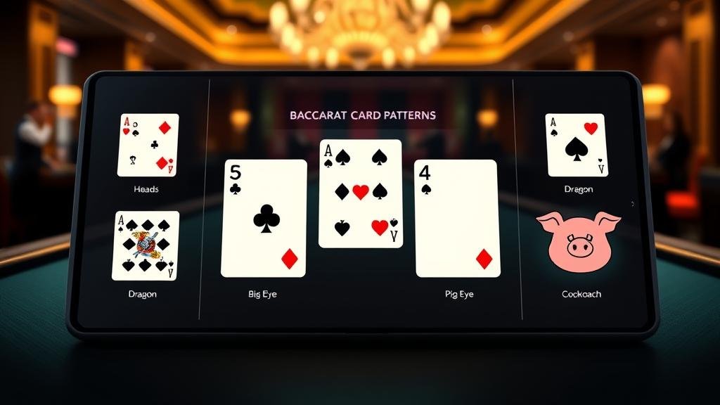 ภาพแสดงเค้าไพ่บาคาร่า: ถนนตาโต, มังกรยาว, ปิงปอง