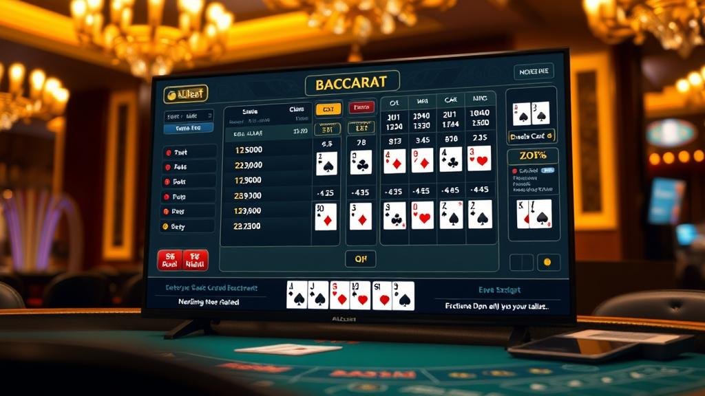 ตัวอย่างเค้าไพ่บาคาร่า มังกร และ ปิงปอง