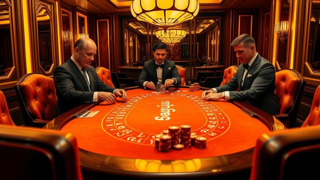 เปรียบเทียบหน้าจอเลือกห้องบาคาร่า