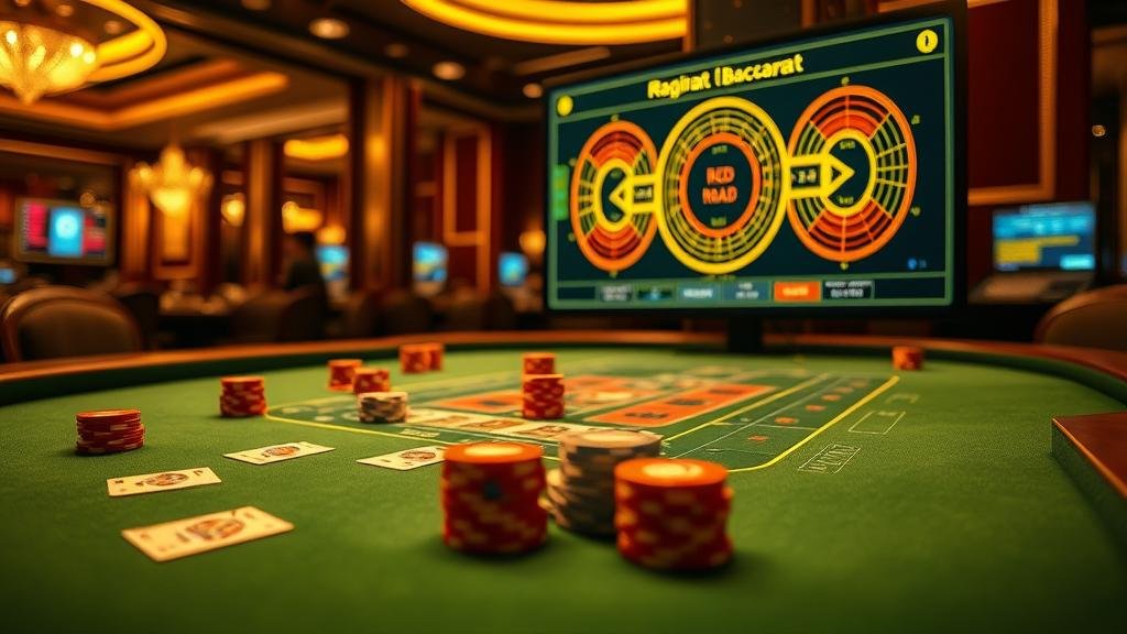 ผู้เล่นกำลังวิเคราะห์สถิติบาคาร่าเพื่อเลือกห้อง