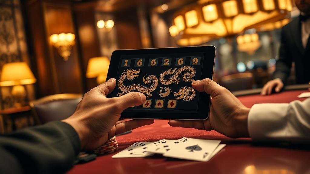การเล่นบาคาร่าหลายโต๊ะบนแท็บเล็ต