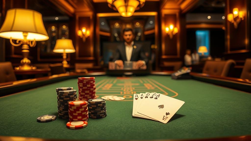 หน้าจอแสดงอัตราจ่ายและงบประมาณการเล่นบาคาร่า