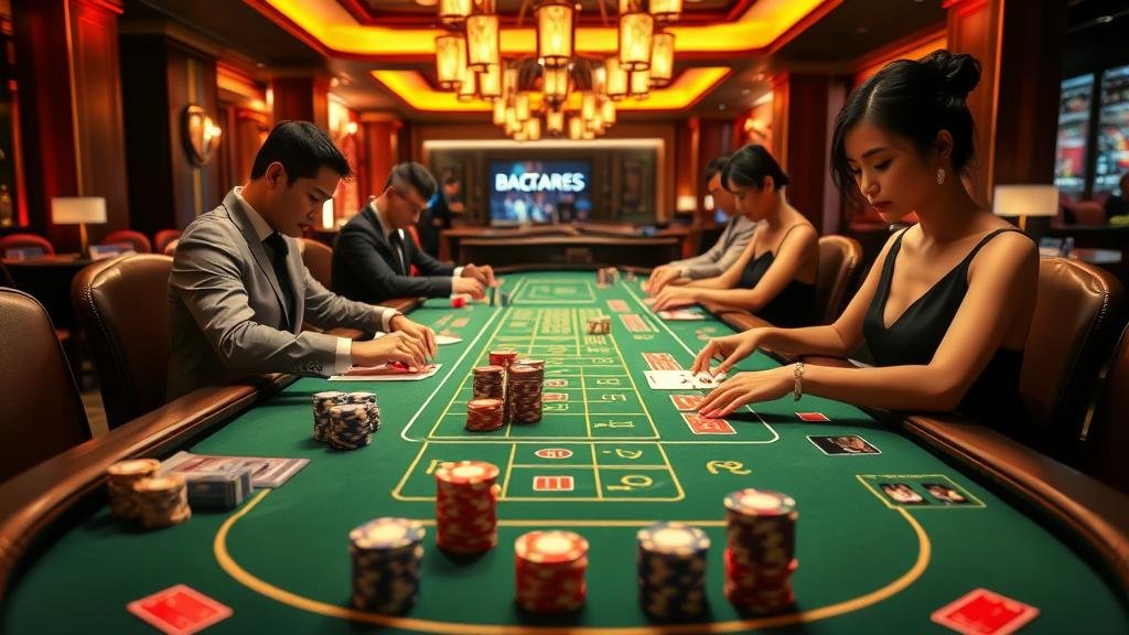 ตัวอย่างเค้าไพ่บาคาร่า สามตัด สองตัด สายคงที่