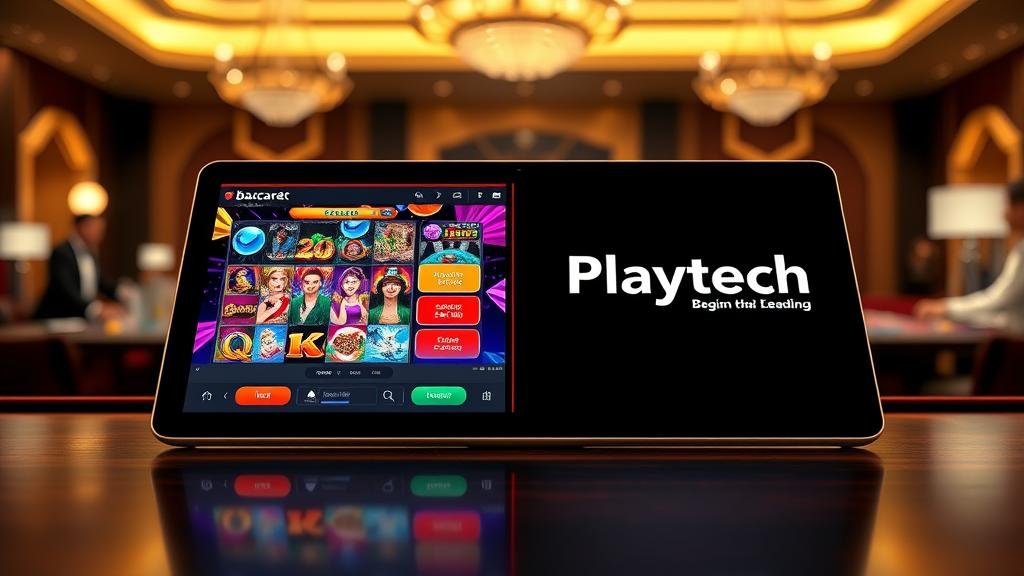 ตัวอย่างสกอร์บอร์ดบาคาร่าบนแท็บเล็ต