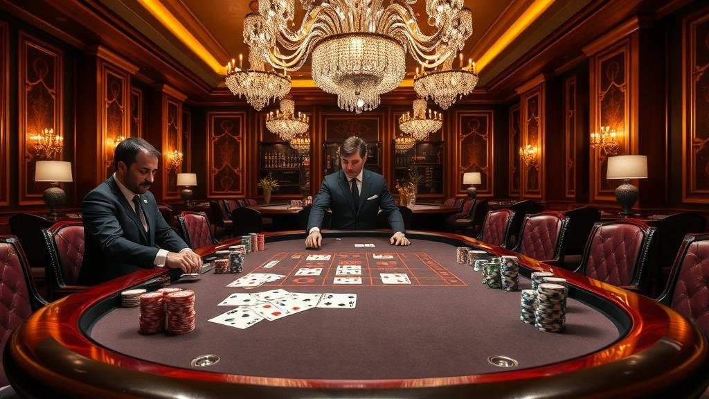 อินเทอร์เฟซบาคาร่า Playtech บนเดสก์ท็อป