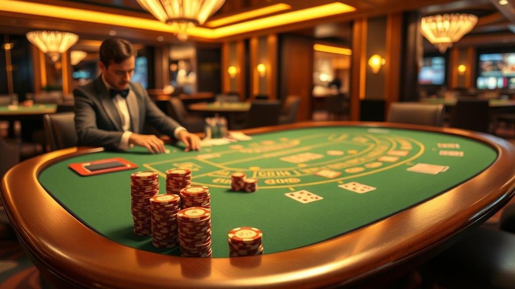 หน้าจอแสดงผลเค้าไพ่บาคาร่า