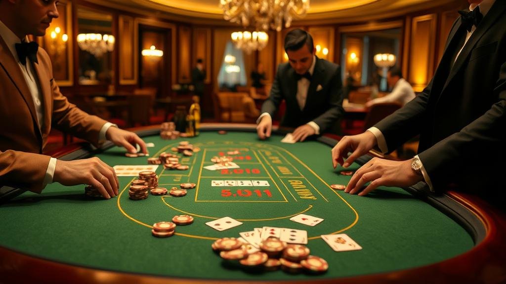 ภาพเปรียบเทียบหน้าจอเกมบาคาร่าจากค่าย AE, DG, EBet, PL