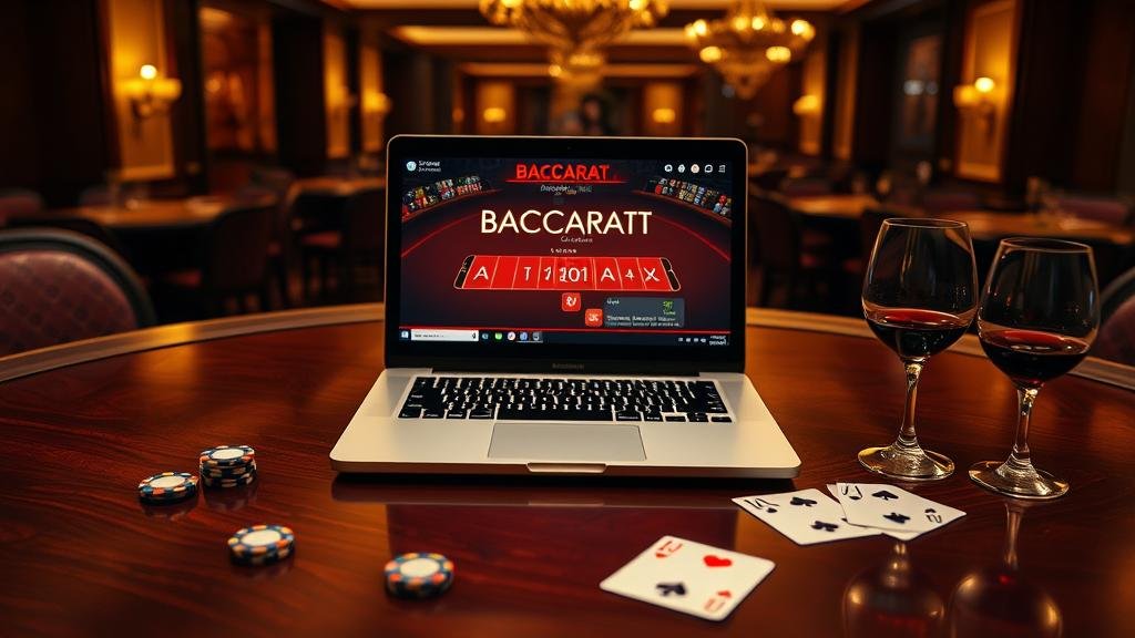 สถิติบาคาร่าบนหน้าจอคอมพิวเตอร์