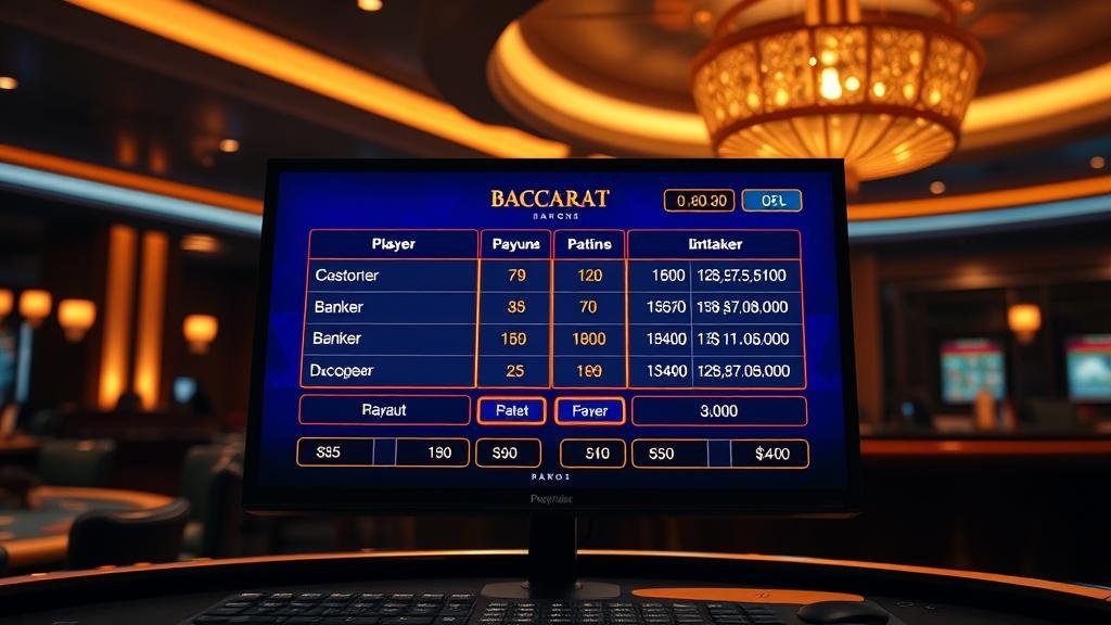 ภาพมือถือชิปและไพ่บาคาร่า เน้นการวางแผน