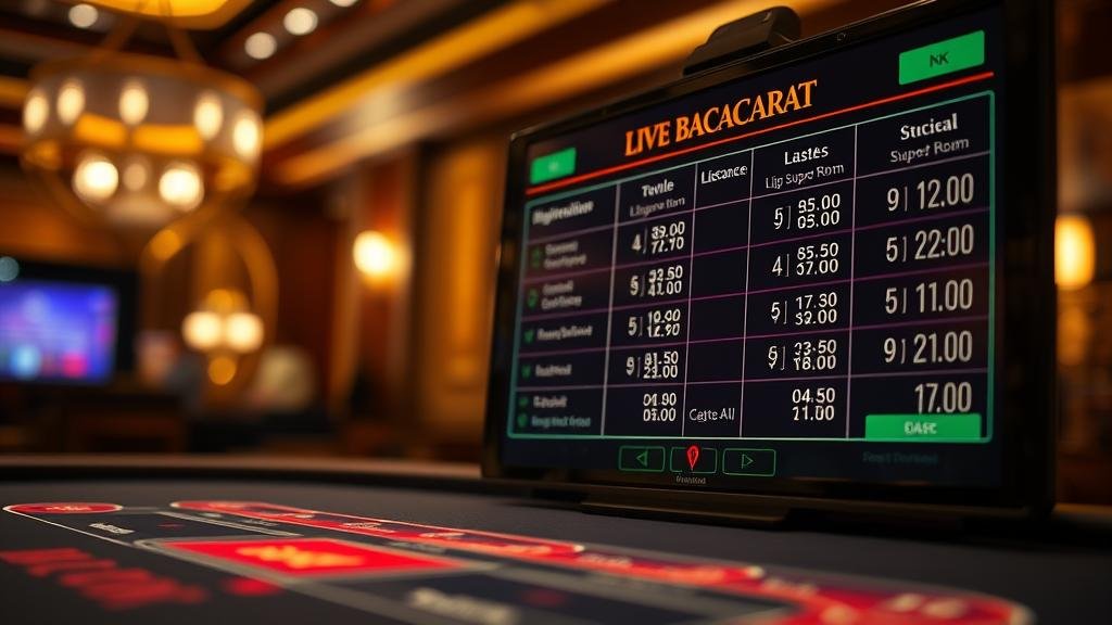 ตัวอย่างเค้าไพ่บาคาร่า: ถนนใหญ่, มังกร, ปิงปอง